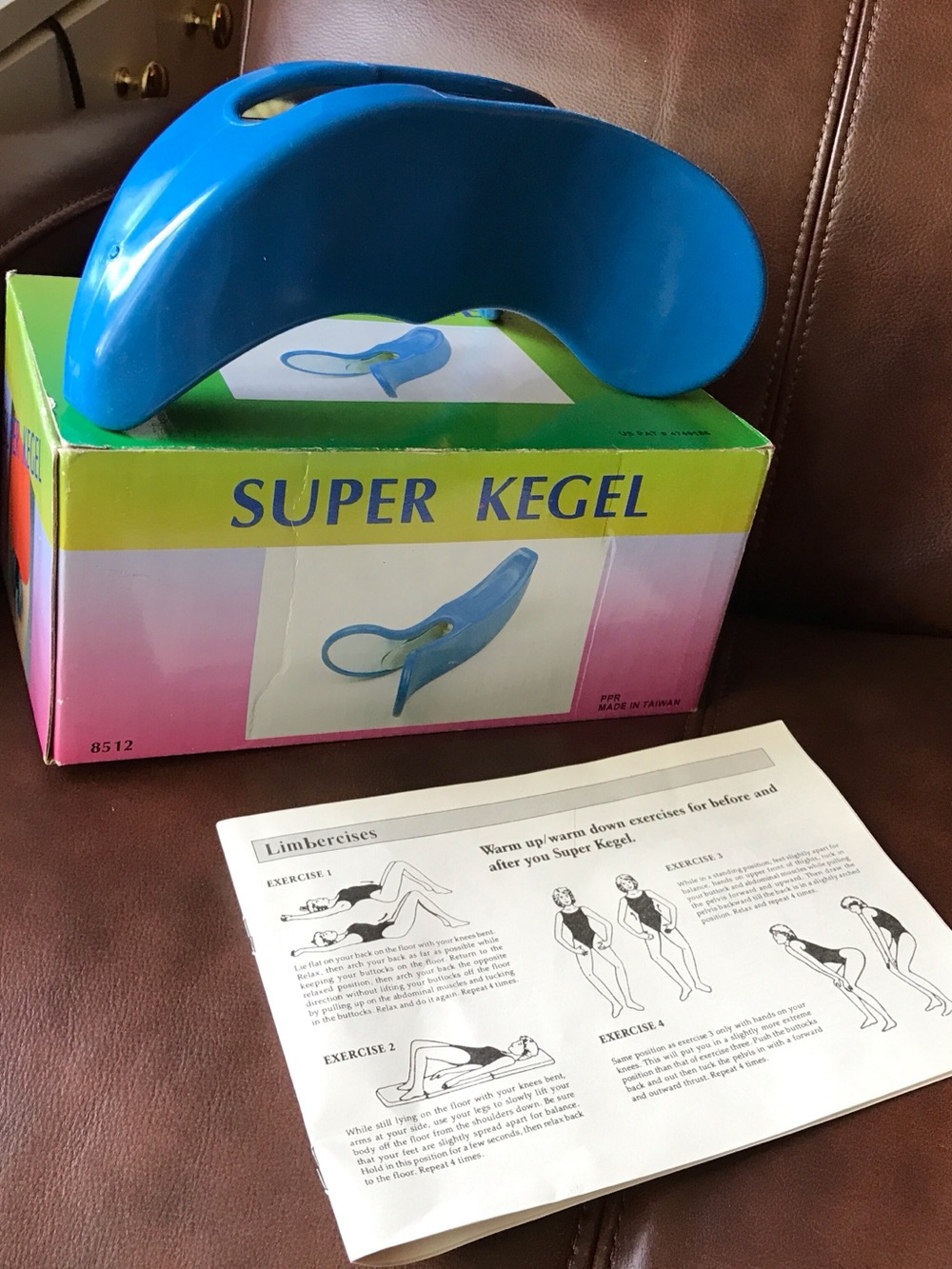 Blue super Kegel Pelvic Trainer - with instructional guide